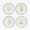 Tory Burch Lilac Flower Salad Plates, Set Of 4 In Multi