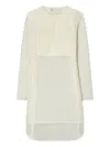 Tory Burch Linen And Silk Tunic In Neutral