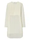 Tory Burch Linen And Silk Tunic In White