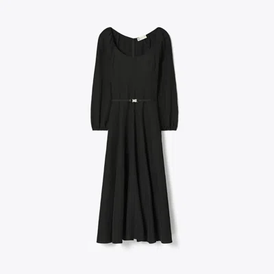 Tory Burch Linen Dress In Black