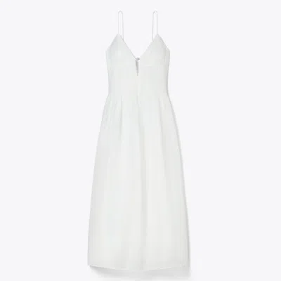 Tory Burch Linen Dress In White