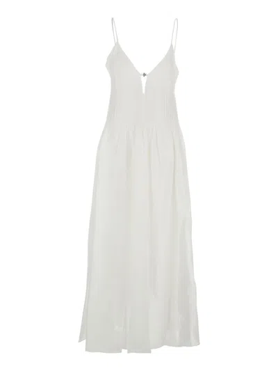 Tory Burch Linen Dress In White
