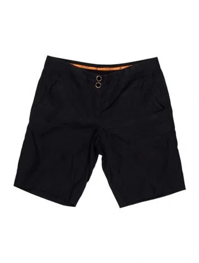 Pre-owned Tory Burch Linen Knee-length Shorts In Blue