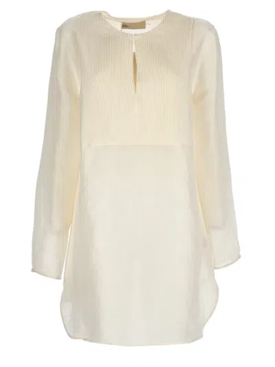 Tory Burch Linen Tunicas. In Neutral