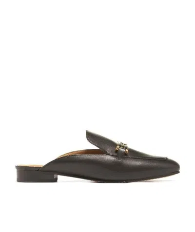 Tory Burch Linnie Bit Horse Button Muller Shoes In Green