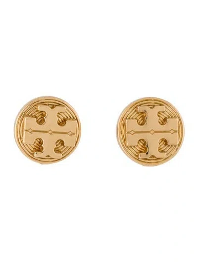 Pre-owned Tory Burch 'livia' Stud Earrings In Multi