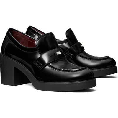 Tory Burch Classic Heeled Lug Loafers Perfect Black