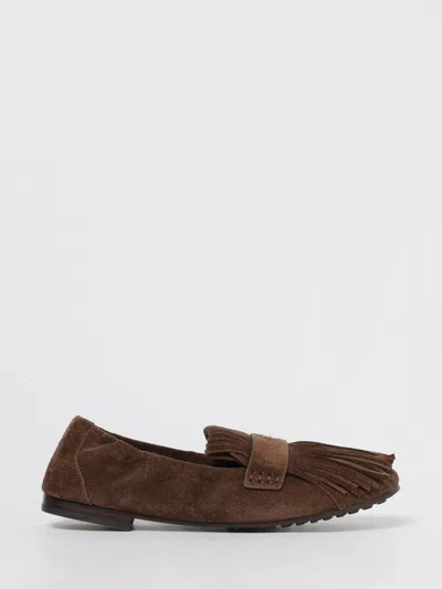 TORY BURCH LOAFER TORY BURCH WOMAN COLOR BROWN,H60019032