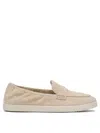 Tory Burch Slip-on Shoes With Suede Upper And Rubber Sole In Beige