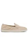 Tory Burch Slip-on Shoes With Suede Upper And Rubber Sole In Beige