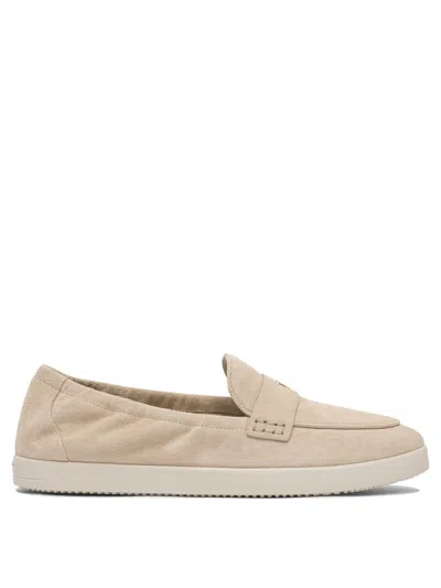 Tory Burch Ballet Sports Suede Loafers In Sand Dunes