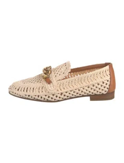Pre-owned Tory Burch Loafers In Neutrals