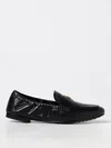 Tory Burch Black Leather Ballet Loafers In Black