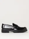 Tory Burch 20mm Classic Lug Brushed Leather Loafers In Schwarz