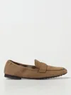 Tory Burch River Rock Suede Flat Shoes In Brown