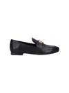 Tory Burch 'eleonor' Black Slip-on Loafers With Double T In Black  