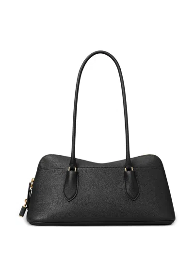Tory Burch Lock East-west Satchel In Black