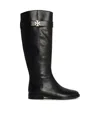 Tory Burch T Lock Riding Boot For Equest In Black