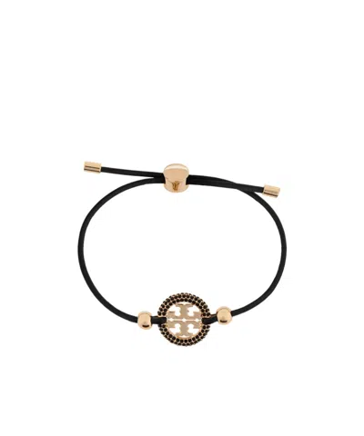 Tory Burch Logo Bracelet In Black