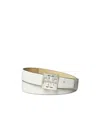 Tory Burch Logo-buckle Belt In Neutral