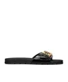 Tory Burch Slide Sandals With Round Open Toe