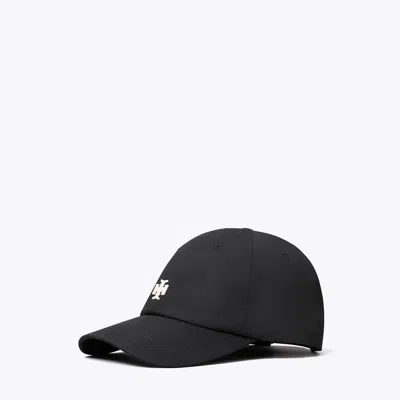 Tory Burch Logo Cap In Black