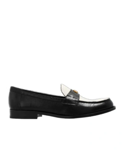 Tory Burch Logo Classic Loafers In Black