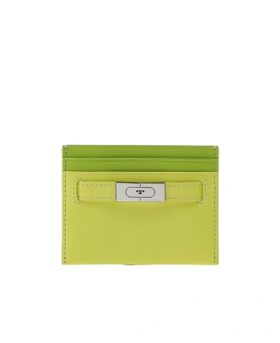 Tory Burch Logo Clip In Green