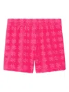 Tory Burch Logo Cotton Shorts