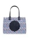 Tory Burch Ella Small Shopping Bag In 白色