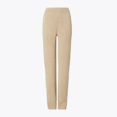 Tory Burch Logo Details Pants For Women - Fw25 Collection In Brown