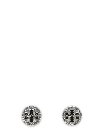 Tory Burch Logo Earrings With Luminous Details In Multi