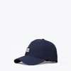 Tory Burch Logo Elastic Cap In Blue