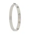 Tory Burch Logo-embossed Bracelet In Metallic