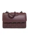 Tory Burch Fleming Small Convertible Shoulder Bag Albarossa In Red