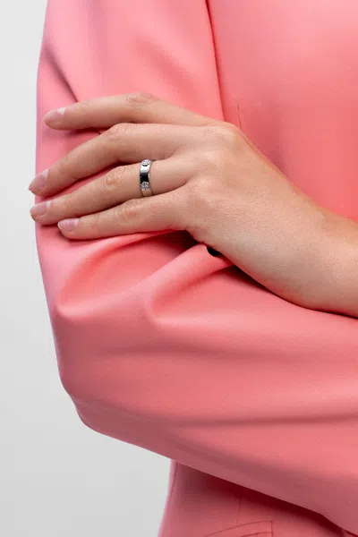 TORY BURCH TORY BURCH LOGO-EMBOSSED RING