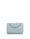 Tory Burch Small Fleming Wallet In Blue