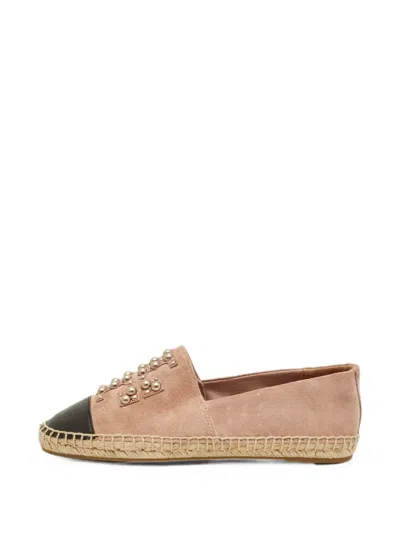 Pre-owned Tory Burch Logo Espadrilles In Pink