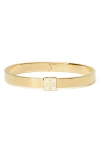 Tory Burch Logo Hinge Bracelet In Gold