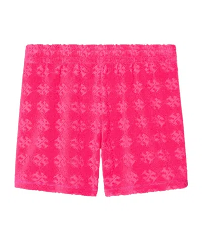 TORY BURCH TORY BURCH TERRY JACQUARD LOGO SHORTS