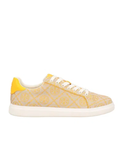Tory Burch Logo Low-top Loafers In White