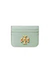Tory Burch Logo-motif Leather Wallet In Gray
