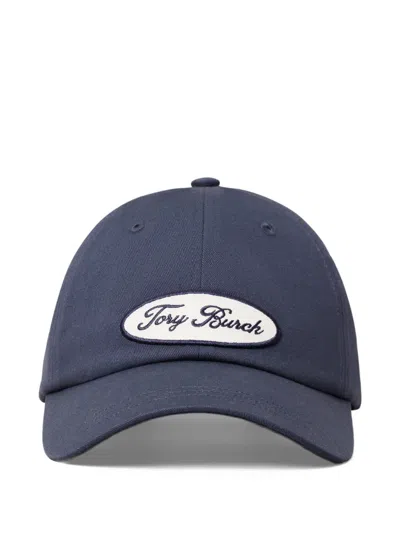 TORY BURCH LOGO-PATCH BASEBALL CAP