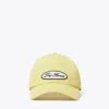 Tory Burch Logo Patch Baseball Cap In Yellow