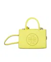 Tory Burch Logo-patch Detail Mini Bag In Yellow