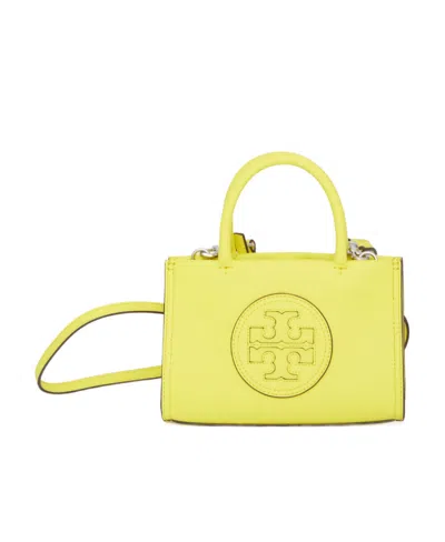 Tory Burch Logo-patch Detail Mini Bag In Yellow