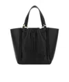 Tory Burch Logo-patch Detail Tote Bag In Black