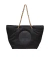 Tory Burch "ella" Shopper Bag In Black