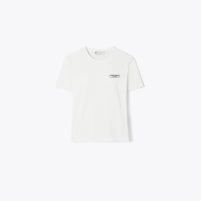 Tory Burch Logo Patch T-shirt In White