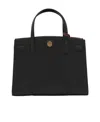 Tory Burch Logo-patch Tote Bag In Black